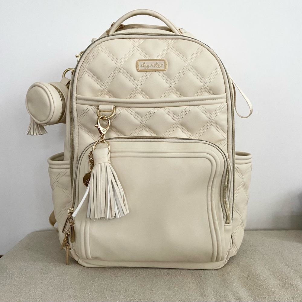 Itzy Ritzy Milk & Honey Diaper Backpack & accessories